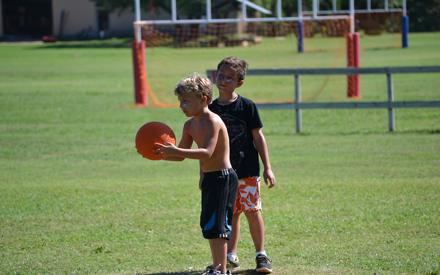 Kickball at Camp Champions